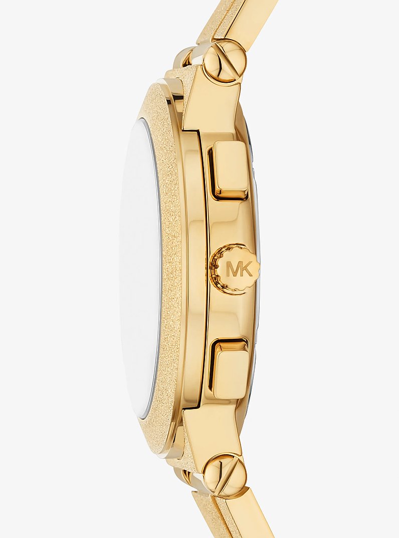 Oversized Billie Frosted Gold-Tone Watch in GOLD | Michael Kors