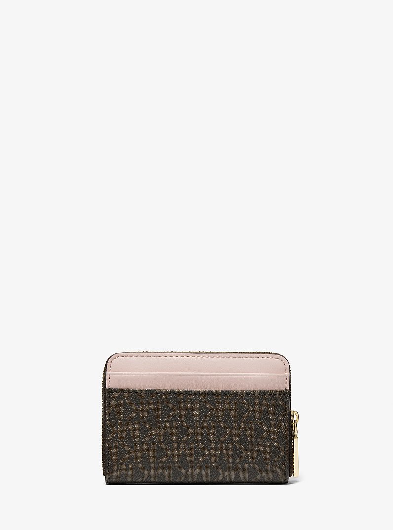 Brieftasche Jet Set Small mit Logo in BRN/ZROS | Michael Kors