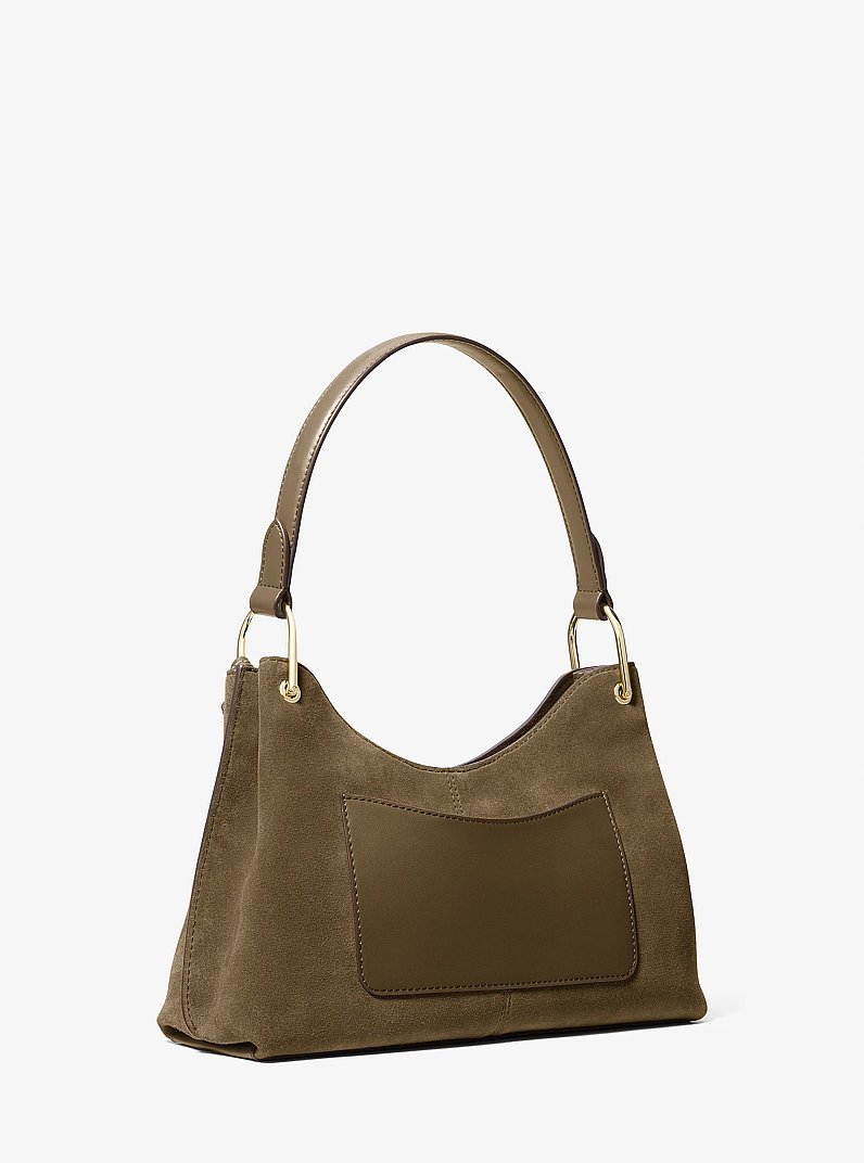 Joan Medium Suede Shoulder Bag