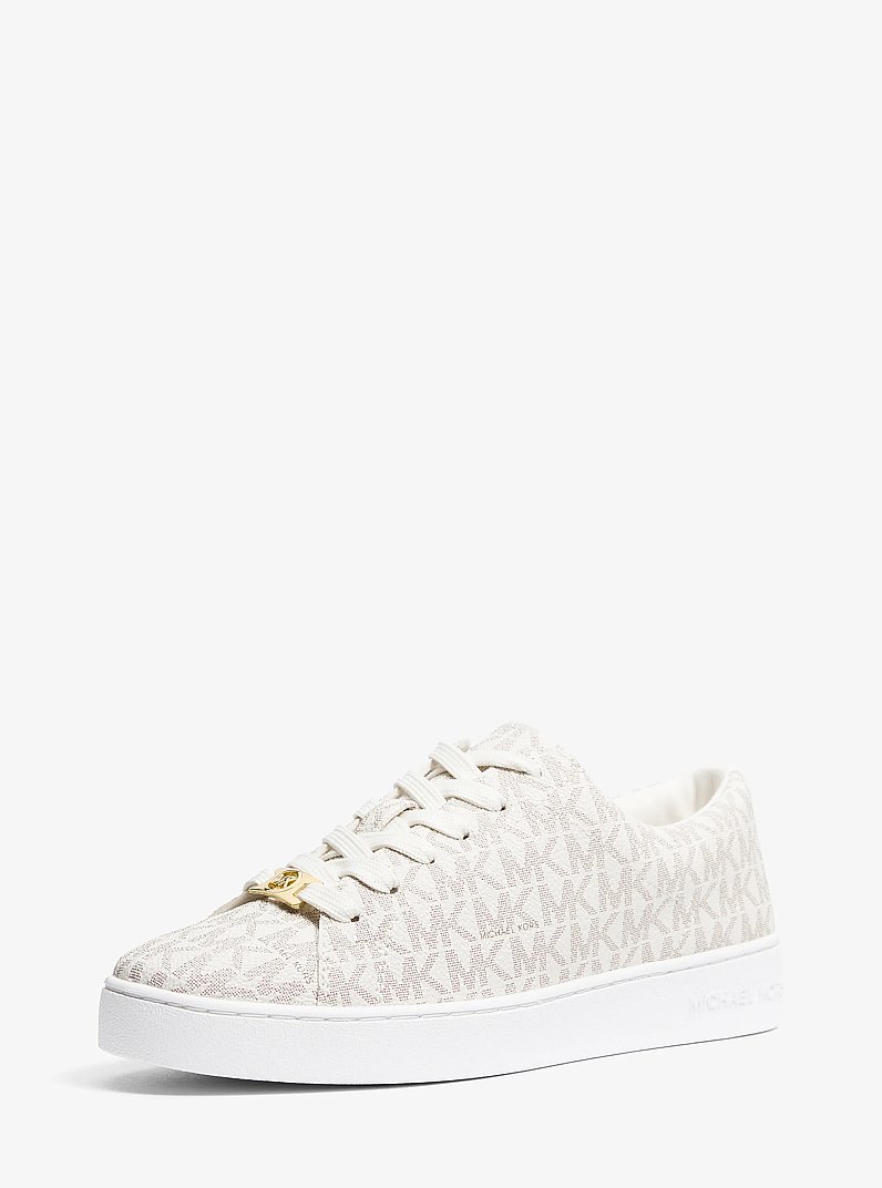 Keaton Signature Logo Sneaker in VANILLA | Michael Kors