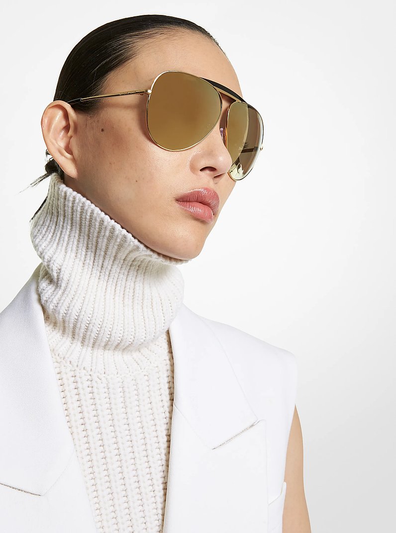 Lunettes de soleil Bleecker in OR/NOIR | Michael Kors