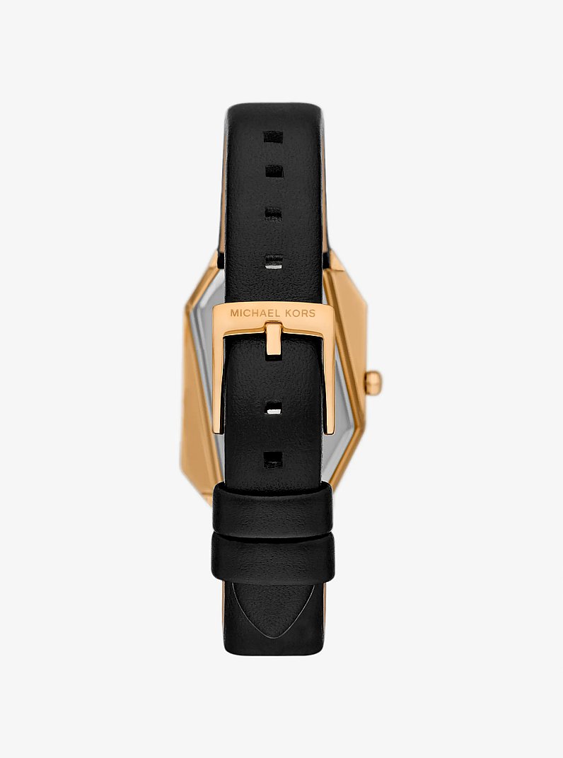 Suri Gold-Tone and Leather Watch in GOLD | Michael Kors