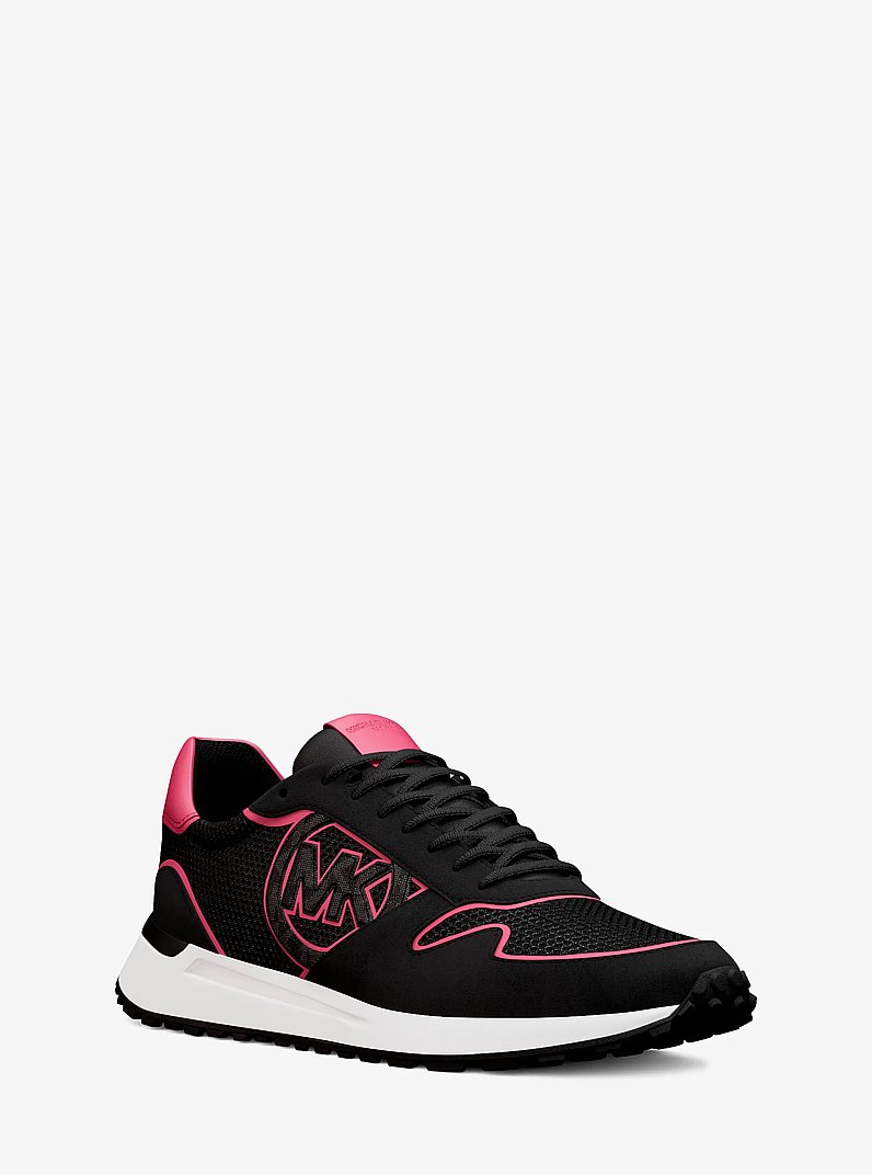 Dax Mixed-Media Trainer in DK RASPBERRY | Michael Kors