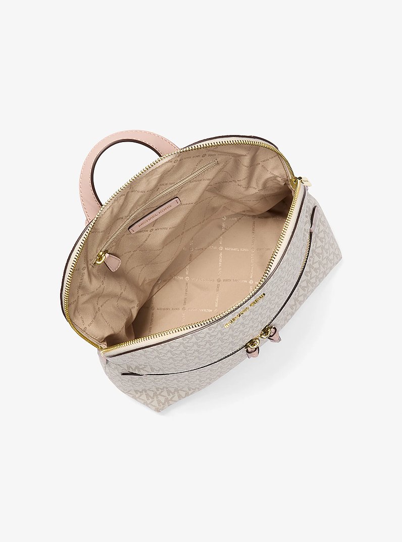 Dallas Medium Signature Logo Backpack in PWD BLSH MLT | Michael Kors