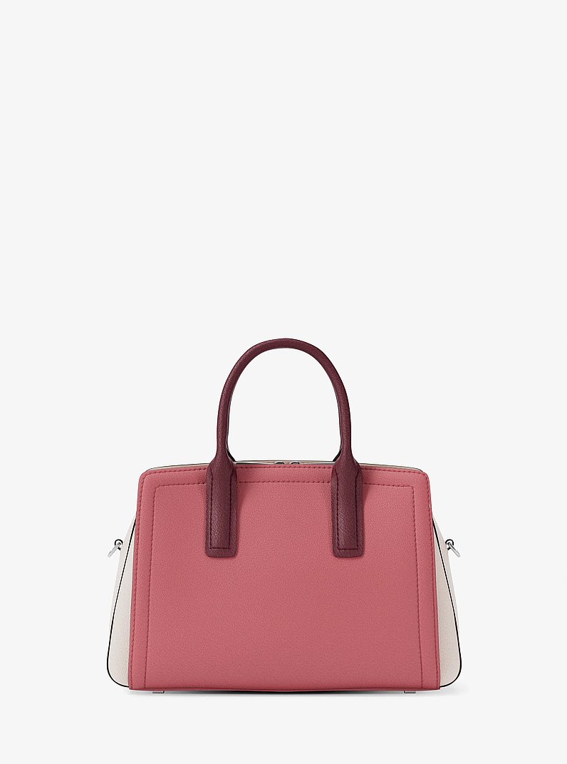 Laila Small Color-Block Leather Satchel in ROSEWOOD MULTI | Michael Kors