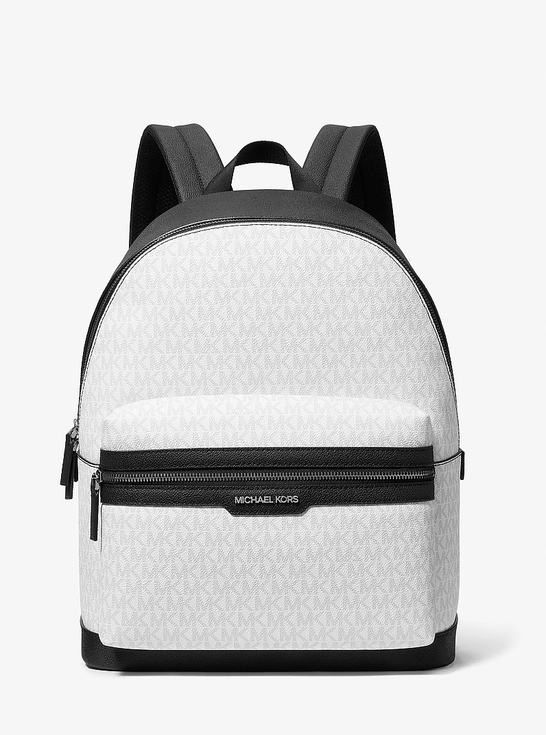 Sac &agrave; dos Cooper &agrave; logo Signature in BLANC &Eacute;CLATANT | Michael Kors
