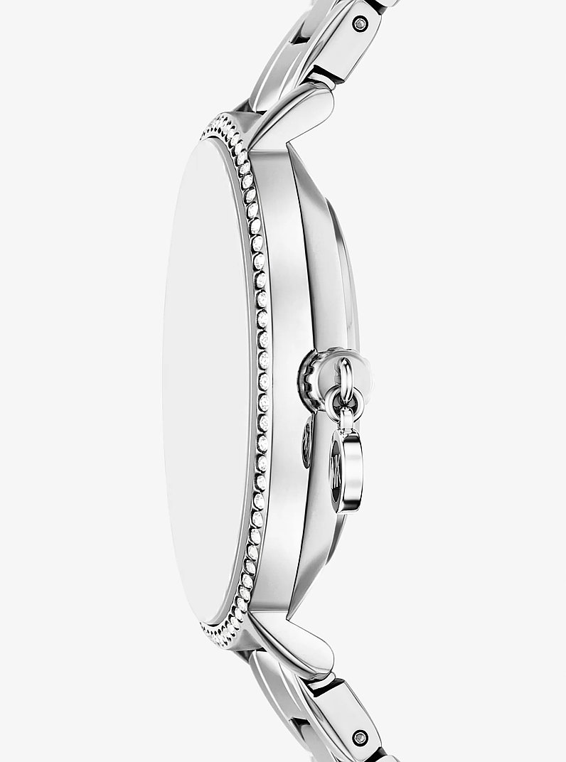 Orologio Pyper mini tonalit&agrave; argento con pav&eacute; in ARGENTO | Michael Kors