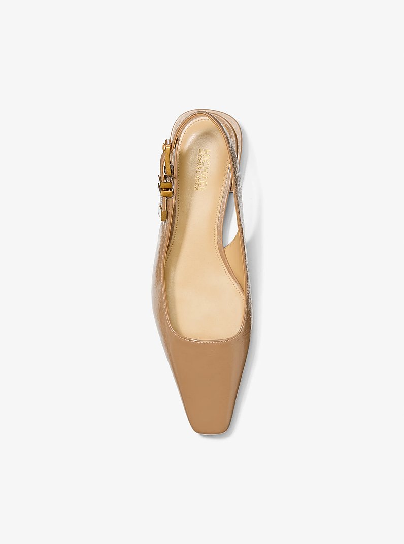 Darrington Crackled Leather Flat