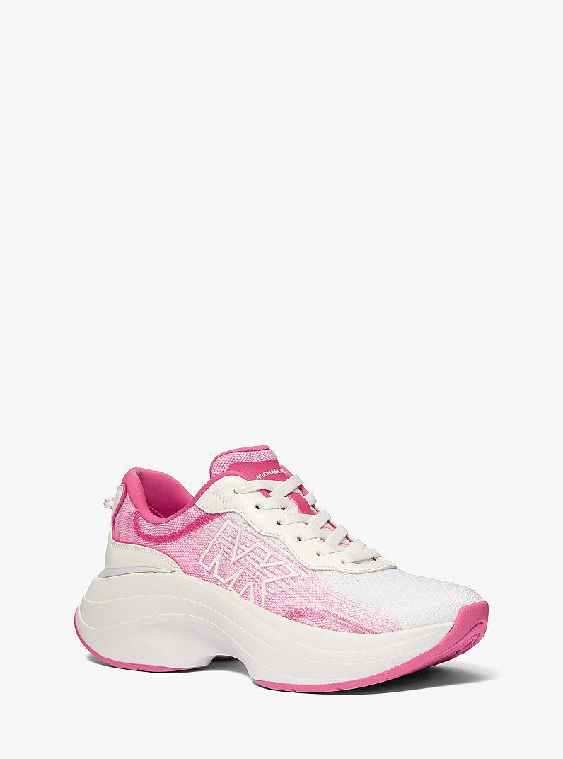 Athena Ombr&eacute; Stretch Knit Trainer in FRENCH PINK | Michael Kors