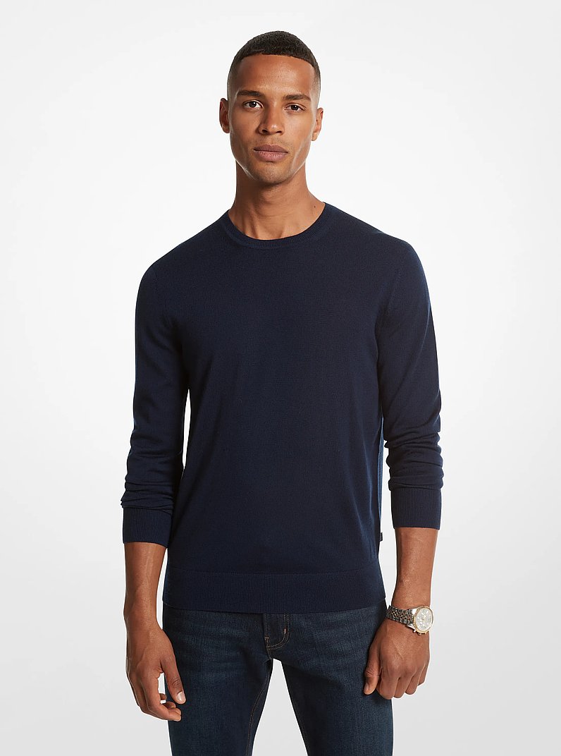 Jersey de lana merino in AZUL MEDIANOCHE | Michael Kors
