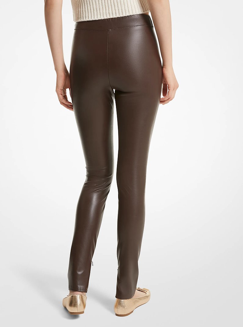 Coated Stretch Leggings