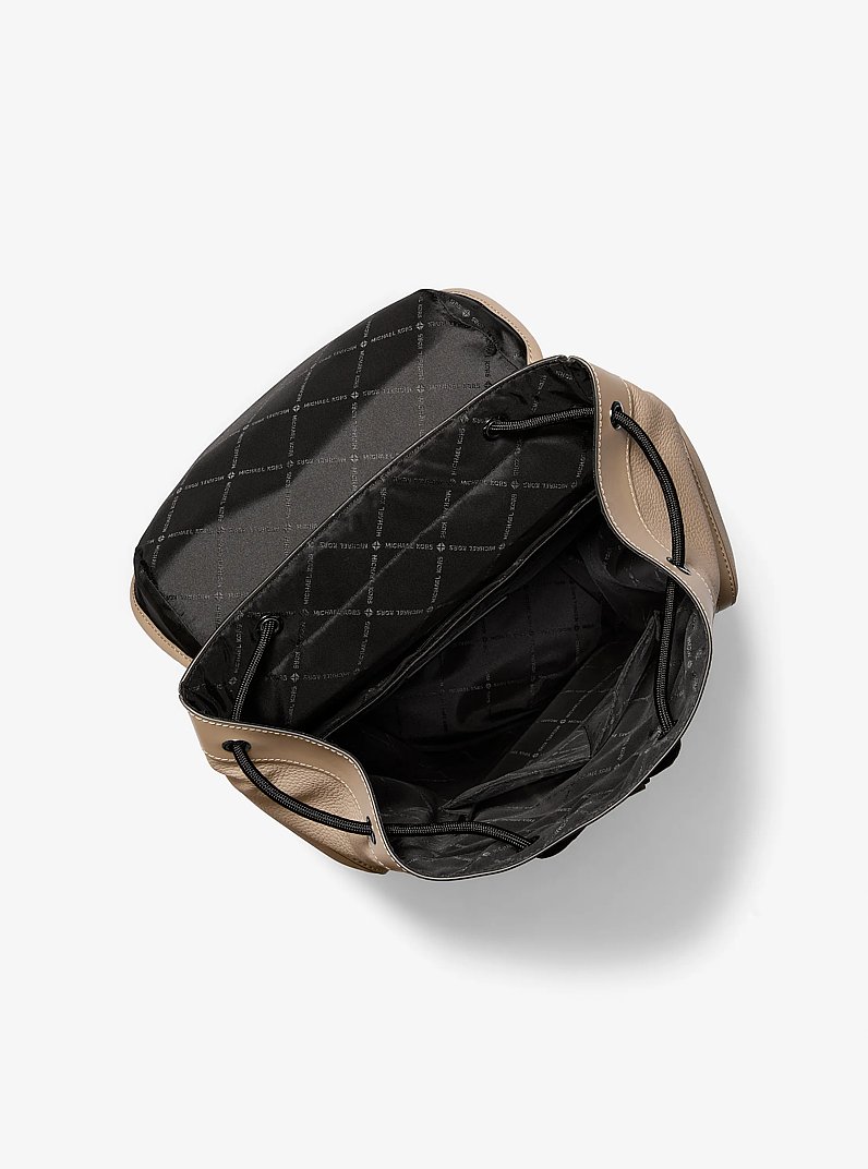 Hudson Pebbled Leather Backpack in BIRCH | Michael Kors