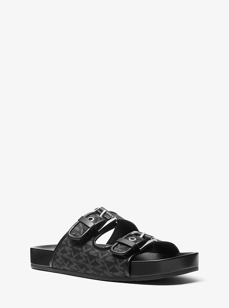 Sandalia Byers tipo chancla con logotipo exclusivo in NEGRO | Michael Kors