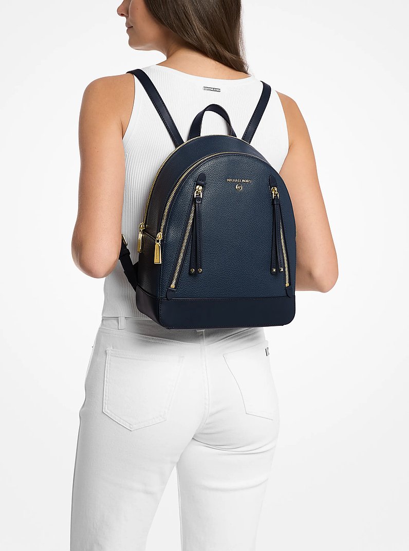 Brooklyn Medium Pebbled Leather Backpack