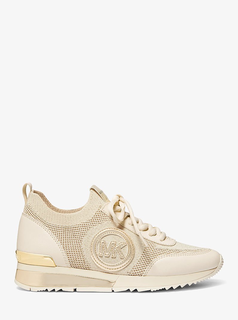 Zapatilla Jenkins de tejido el&aacute;stico metalizado in DORADO P&Aacute;LIDO | Michael Kors