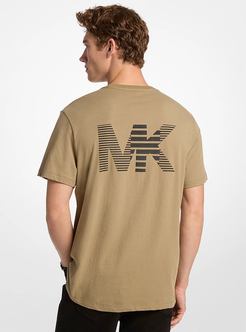 Logo Cotton T-Shirt in THYME | Michael Kors