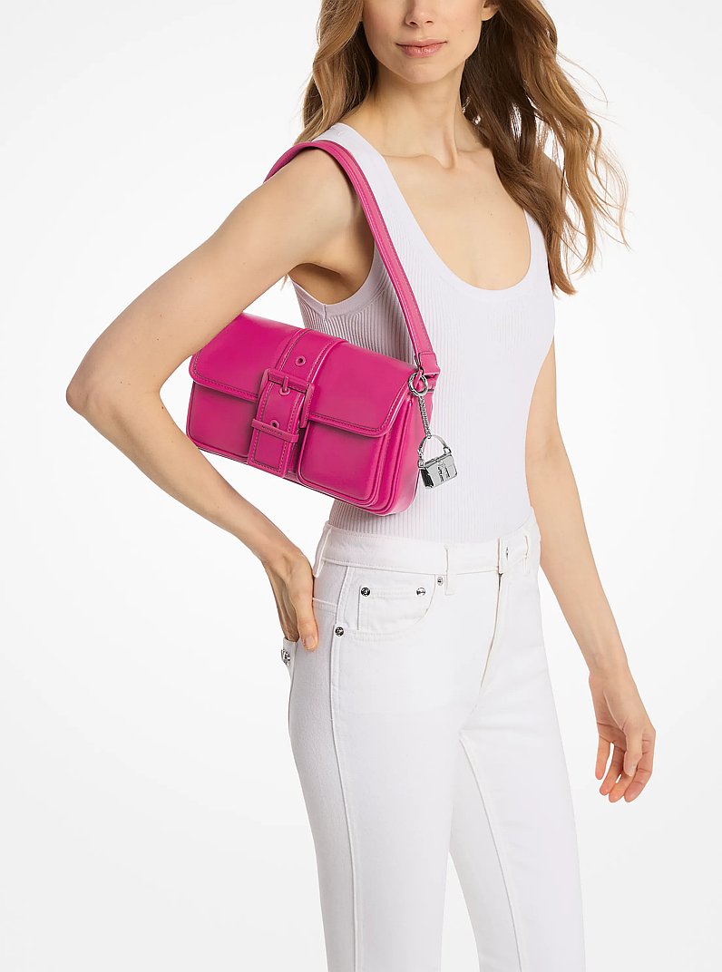 Colby Medium Leather Shoulder Bag in WILD BERRY - Sale | Michael
