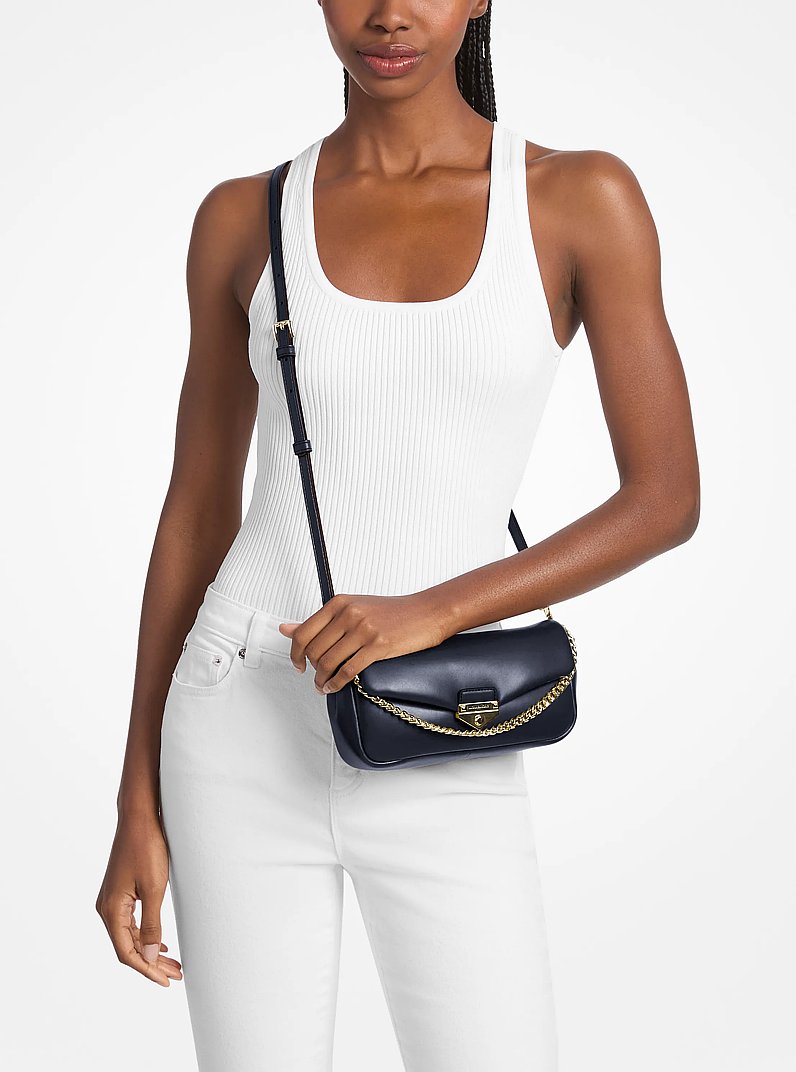 Soho Small Convertible Shoulder Bag in NAVY | Michael Kors