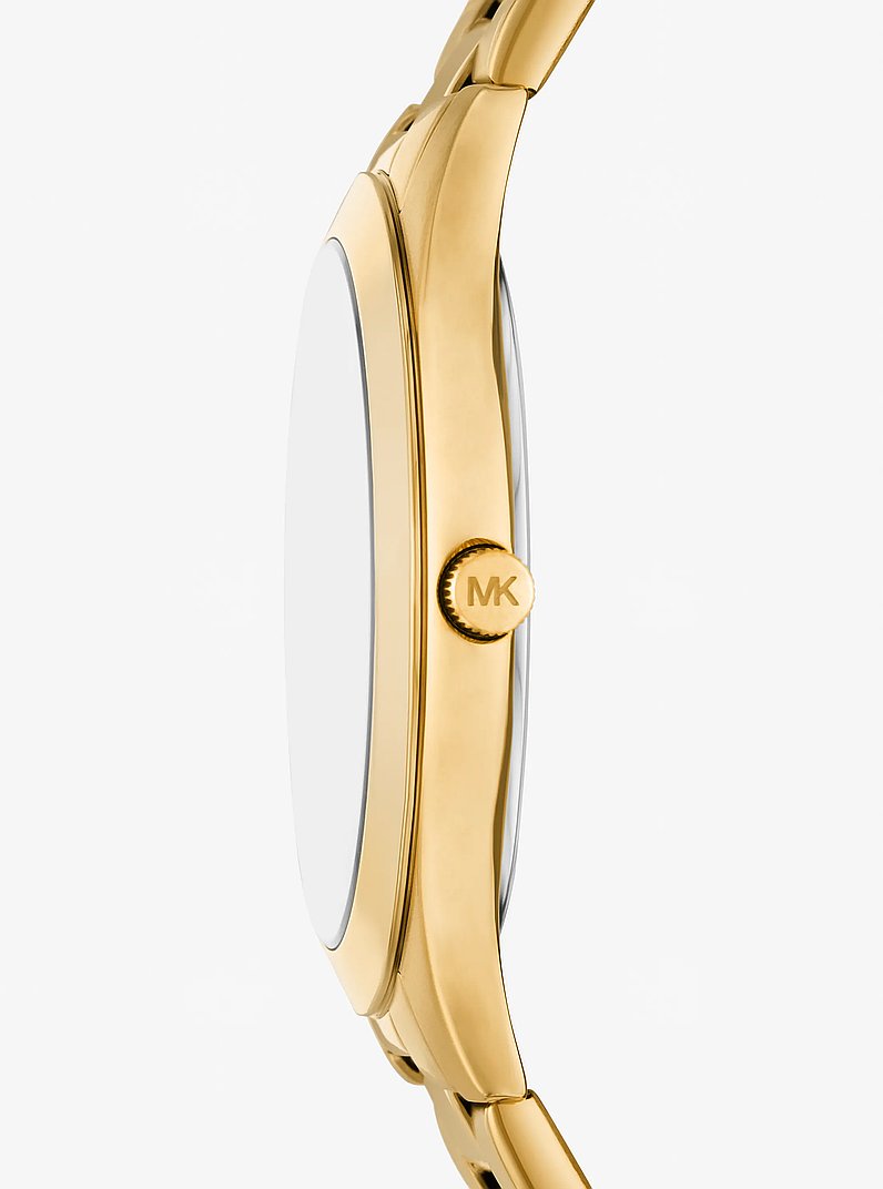 Oversized Aspyn Gold-Tone Watch and Jewelry Gift Set  in GOLD | Michael Kors