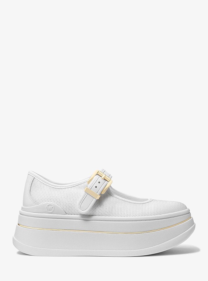 Hayes Mesh Mary Jane Sneaker in OPTIC WHITE | Michael Kors