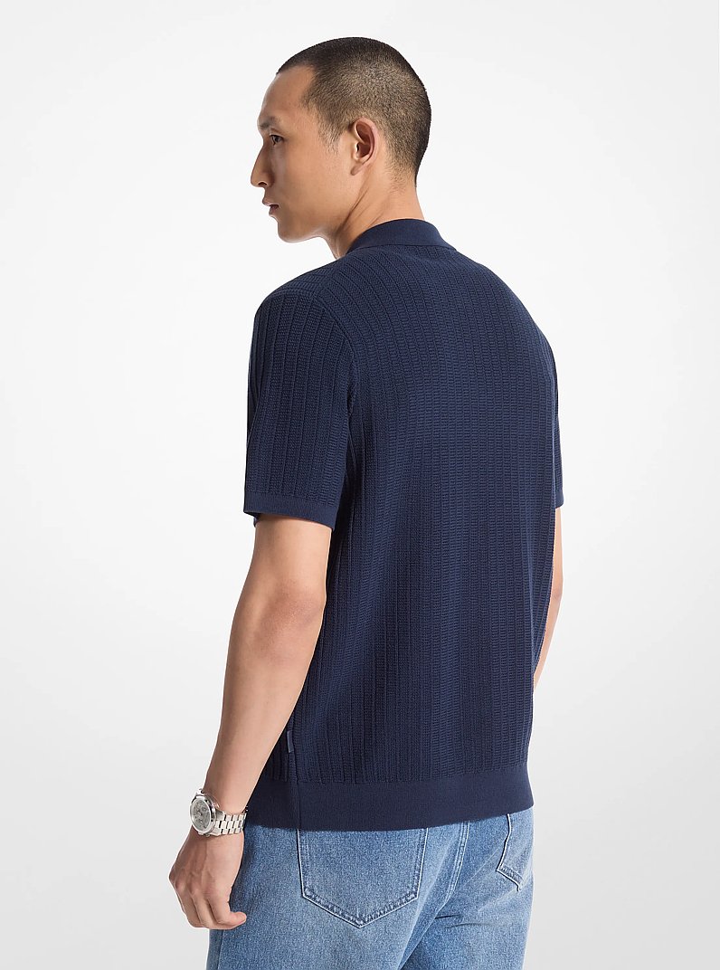 Chemise en coton c&ocirc;tel&eacute;
