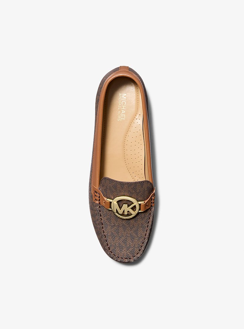 Fulton Signature Logo Moccasin in BROWN | Michael Kors