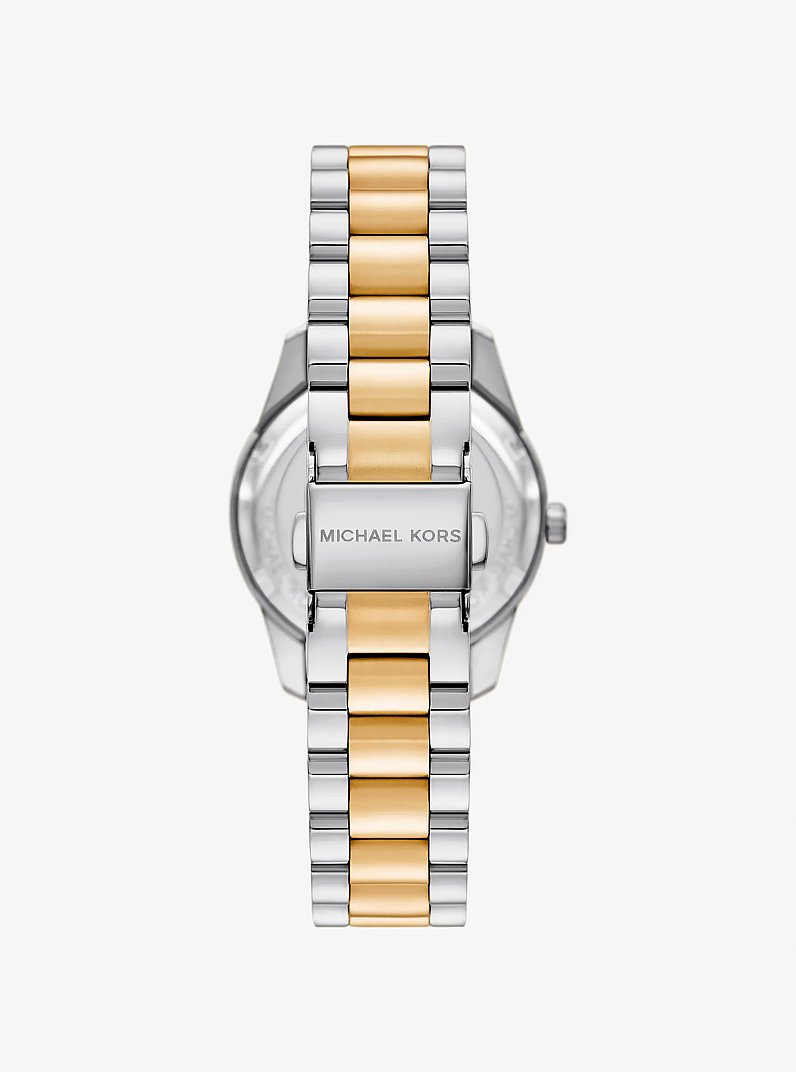Orologio Lexington bicolore con pav&eacute; in BICOLORE | Michael Kors