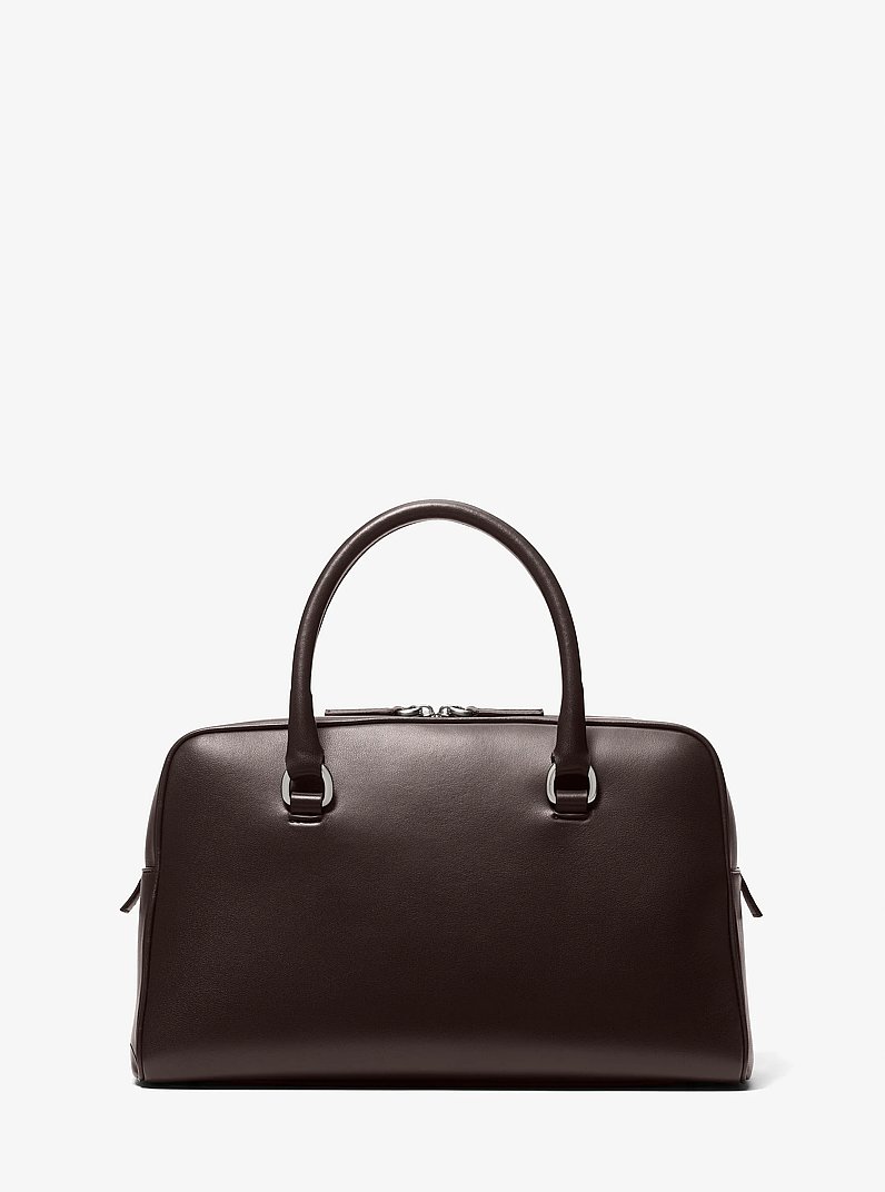 Bolso satchel Kasia mediano de piel in CHOCOLATE | Michael Kors