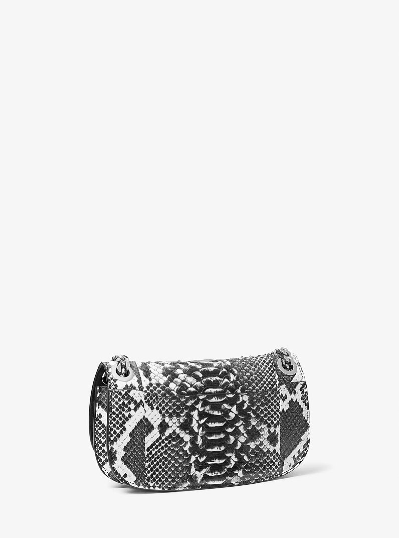 Christie Mini Python Embossed Leather Envelope Bag
