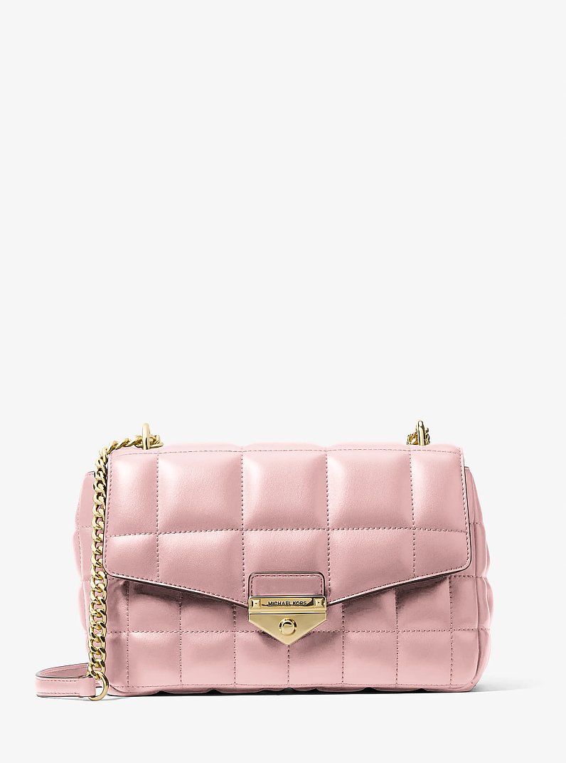 Grand sac &agrave; &eacute;paule Soho matelass&eacute; in ROSE POUDR&Eacute; | Michael Kors