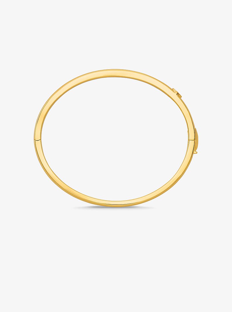 Precious Metal-Plated Brass Pav&eacute; Bangle in GOLD | Michael Kors