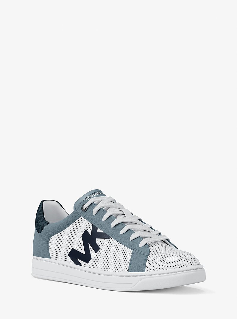 Jacob Mixed-Media Sneaker in PL OCN MLTI | Michael Kors