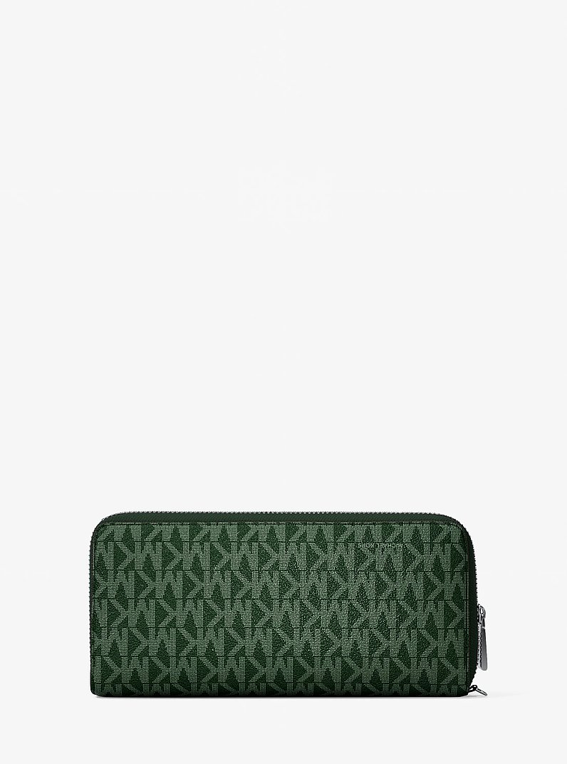 Large Logo Continental Wallet in MOSS | Michael Kors