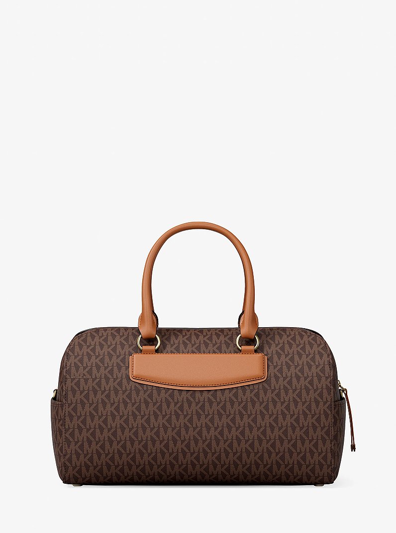 Borsa a tracolla Jet Set Travel media con stampa logo in BRONZO/GHIANDA | Michael Kors