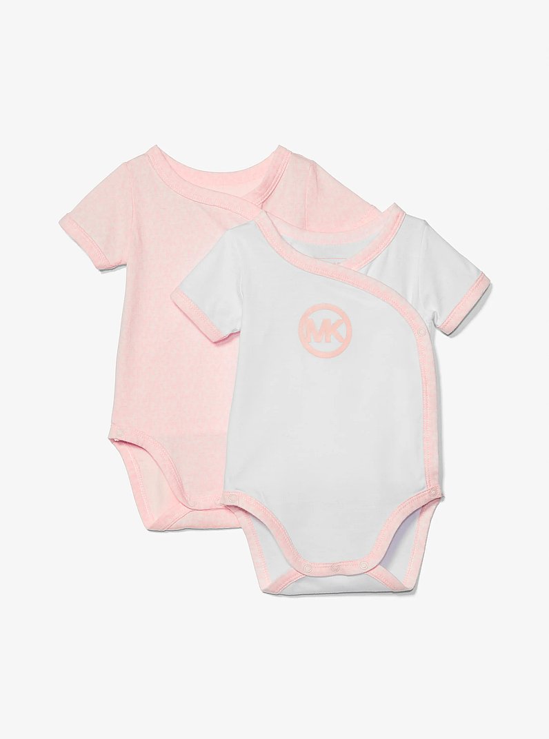 2-Pack Logo Cotton Baby Onesie Gift Set in ROSA P&Aacute;LIDO | Michael Kors
