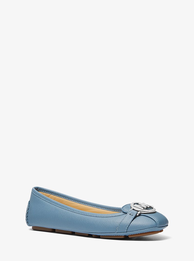 Mocas&iacute;n Fulton de piel saffiano sint&eacute;tica