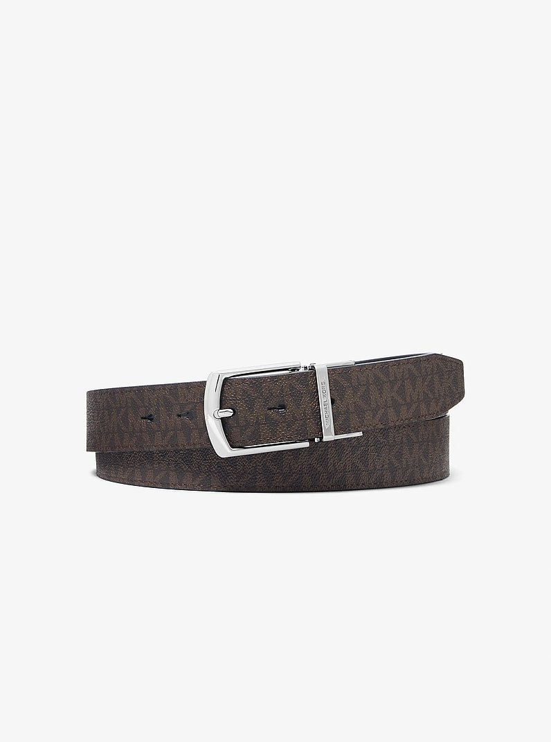 4-In-1 Logo Belt Box Set in BROWN/BLACK | Michael Kors
