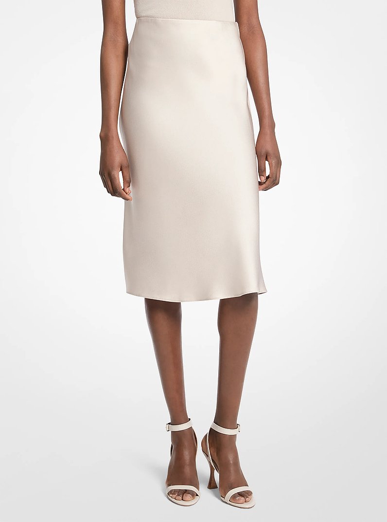 Falda de sat&eacute;n charmeuse in OSTRA | Michael Kors