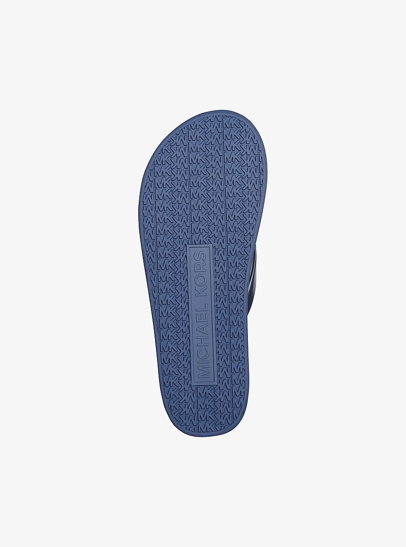 Bedford Ombr&eacute; Signature Logo Flip Flops in GALAXY BLUE | Michael Kors