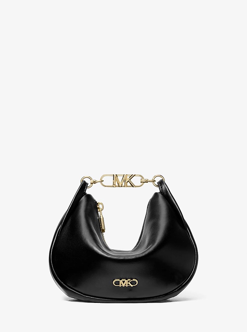Kendall Small Leather Shoulder Bag in BLACK - Sale | Michael Kors [US]