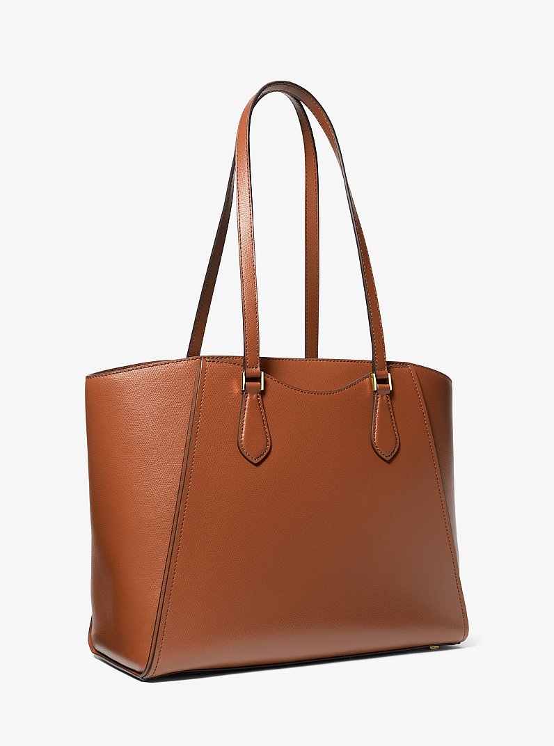 Bolso tote Taryn grande de piel in LUGGAGE | Michael Kors