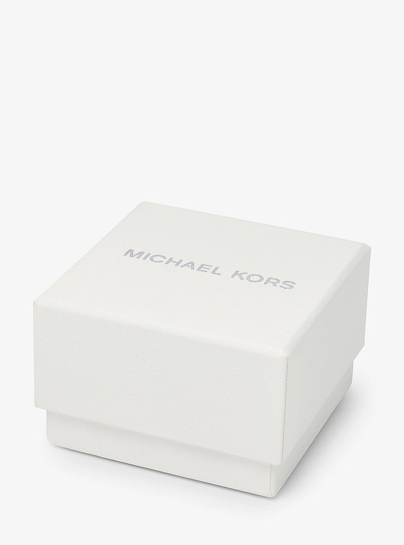 Rylee Pav&eacute; Silver-Tone Ring Watch in SILVER | Michael Kors