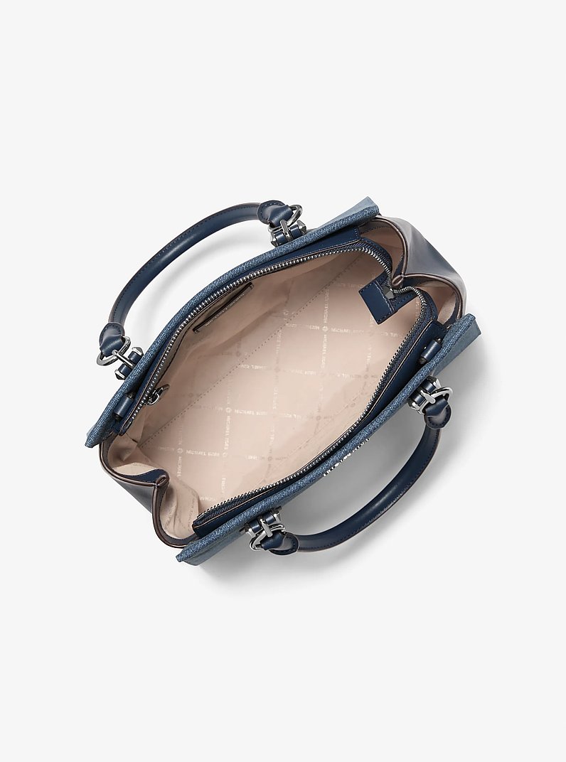 Borsa a mano Marilyn media in denim in DENIM LAVATO | Michael Kors