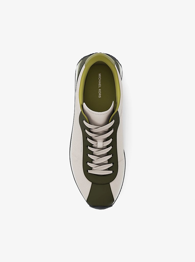 Rhodes Mixed-Media Sneaker in IVY MULTI | Michael Kors