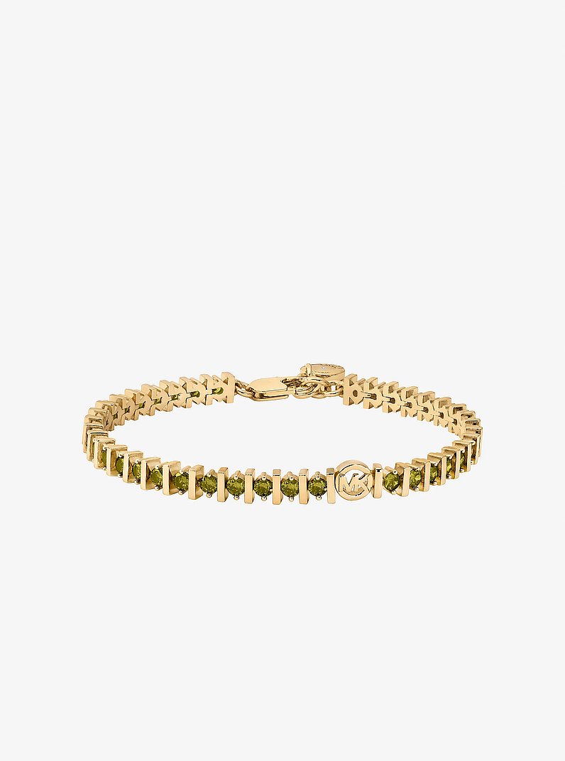 Cubic Zirconia Tennis Bracelet in EMERALD | Michael Kors