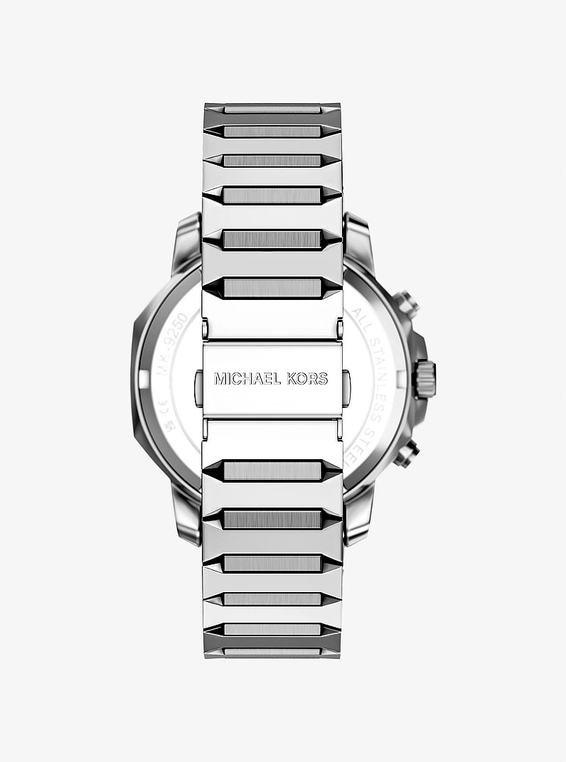 Oversized Prescott Two-Tone Watch in SILVER | Michael Kors