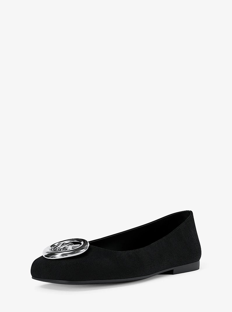 Bailarina Milan plana de gamuza in NEGRO | Michael Kors
