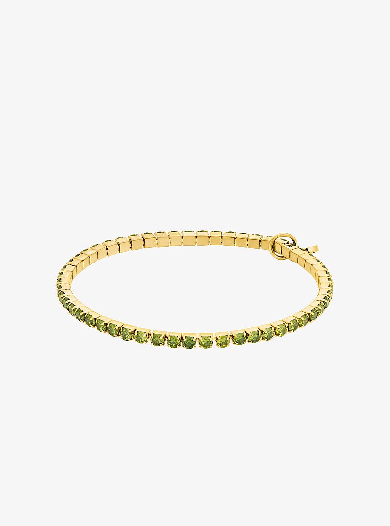 Bracelet rivi&egrave;re extensible in P&Eacute;RIDOT | Michael Kors