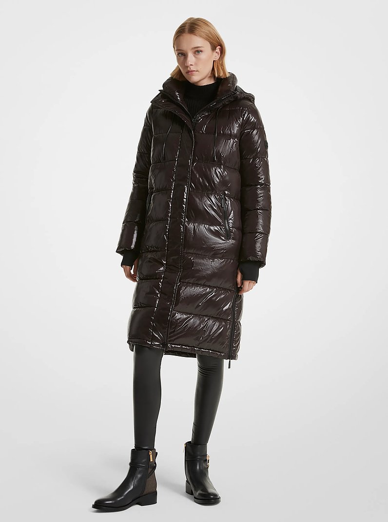 Manteau bouffant matelass&eacute; en nylon