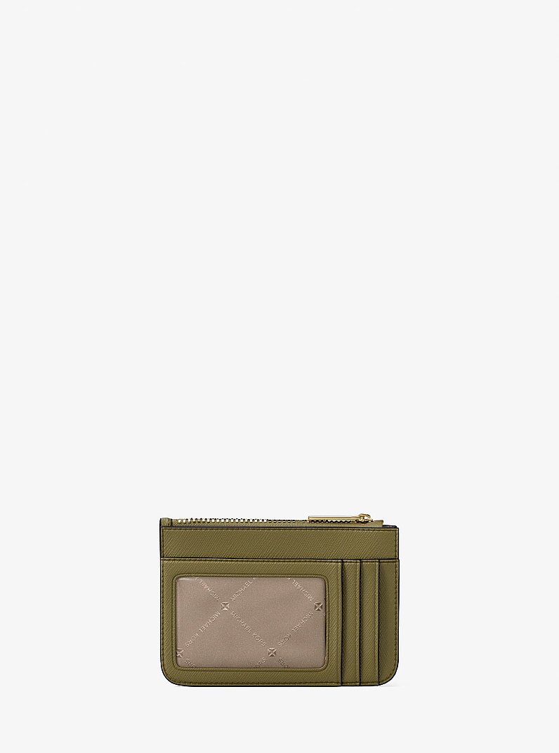 Jet Set Travel Small Saffiano Leather Coin Pouch in OREGANO | Michael Kors